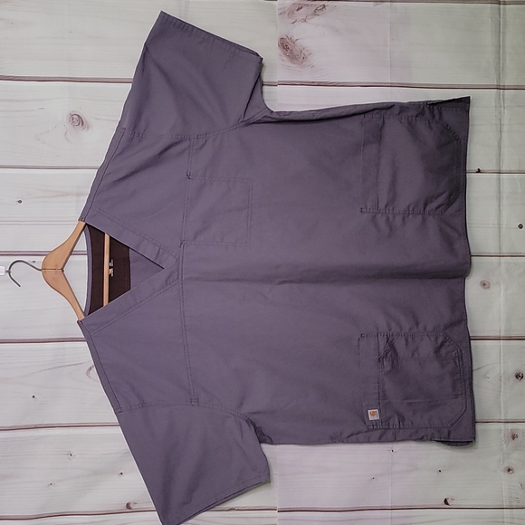 Carhartt Other - Carhartt Grey Ripstop Scrub Top 3XL